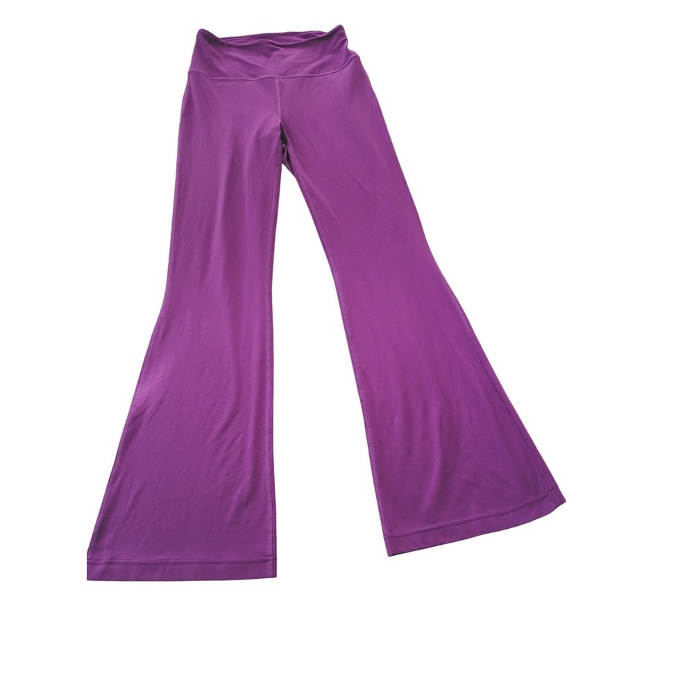 Lululemon Groove Super High-Rise Flared Pants Purple Yoga Size 8 Inseam 34